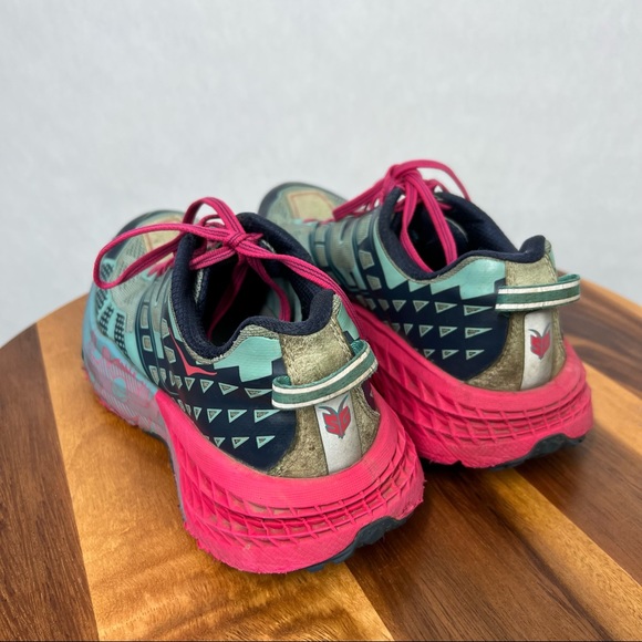 Hoka One One Speedgoat Pink Blue Women's Lace Up Athletic Shoes Size 9.5 - Picture 4 of 12